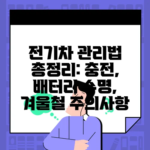 전기차 관리법 총정리: 충전, 배터리 수명, 겨울철 주의사항