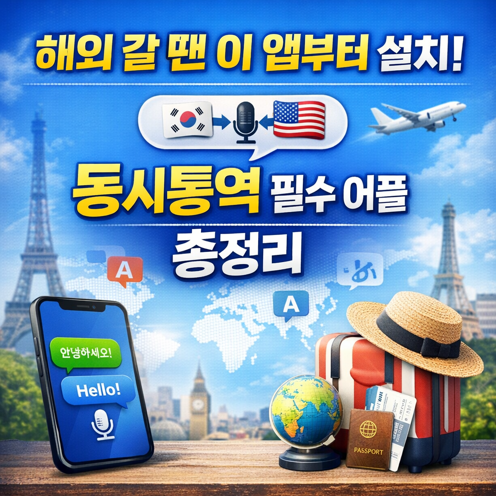 동시통역 어플 추천! 해외여행·비즈니스에 딱 좋은 무료 앱 TOP 5 (실제 사용 후기)
