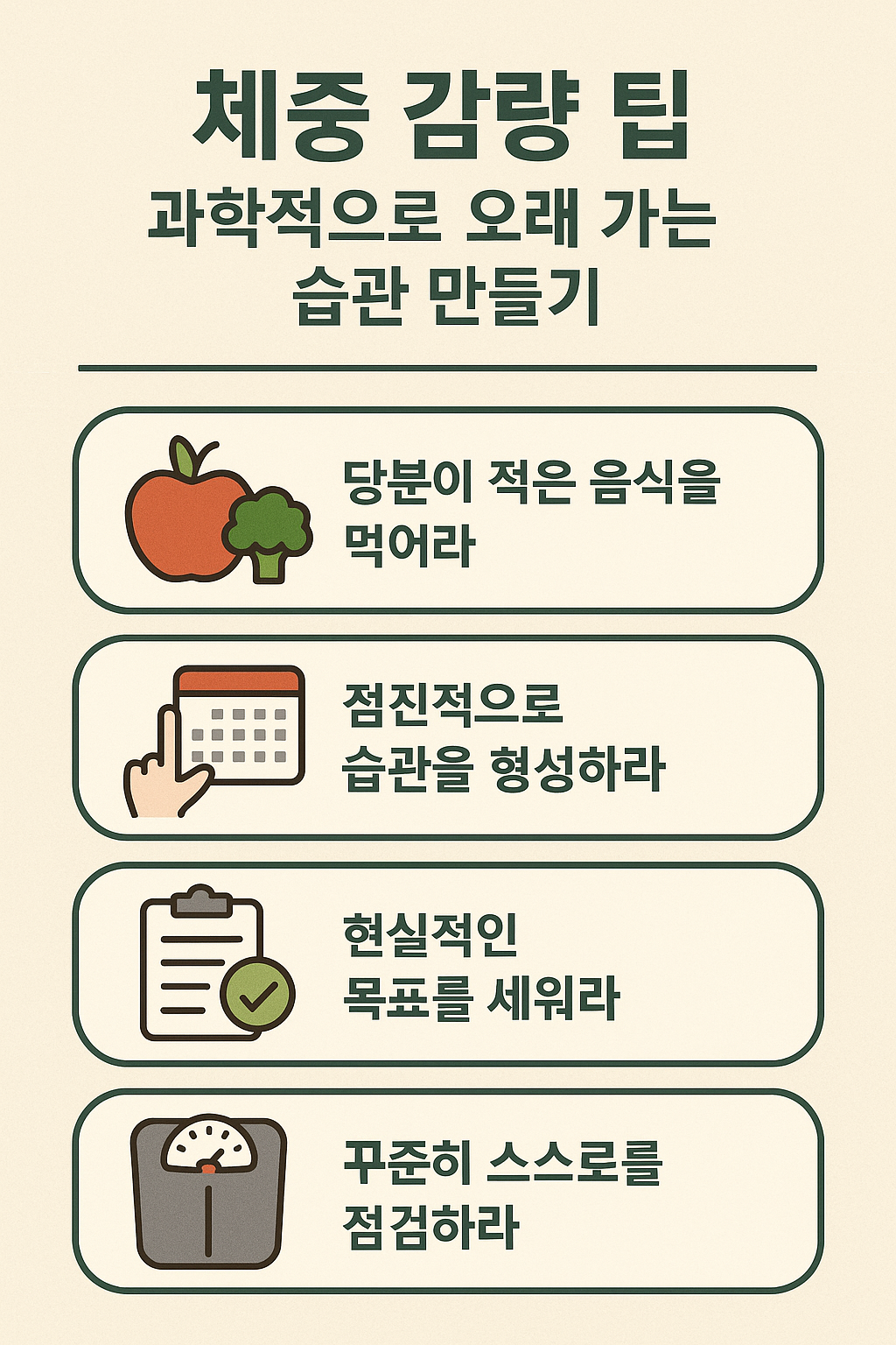 체중 감량 팁