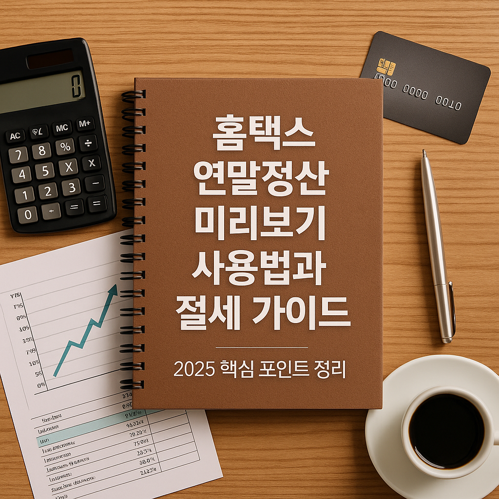 홈택스 연말정산 미리보기 사용법과 절세 가이드｜2025 핵심 포인트 정리
