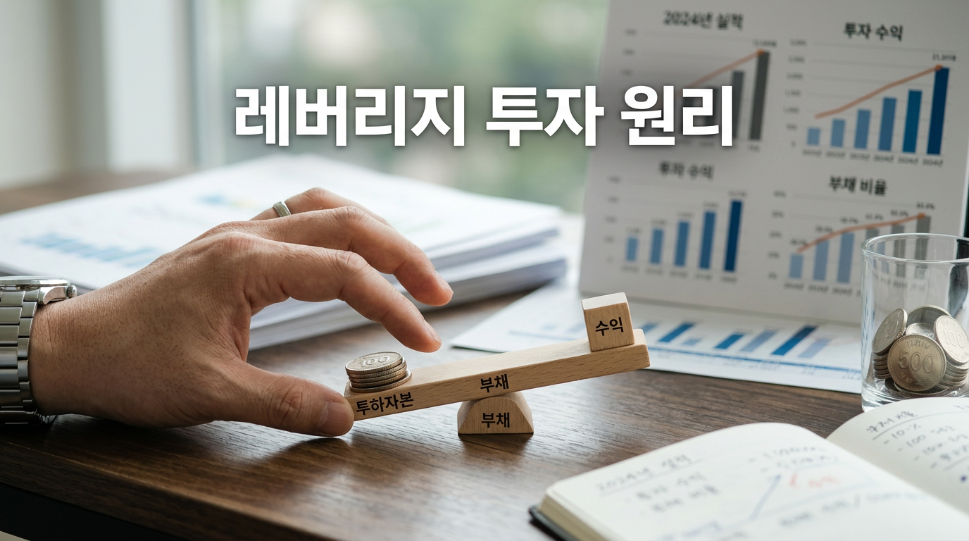 레버리지 투자 원리를 보여주는 사진