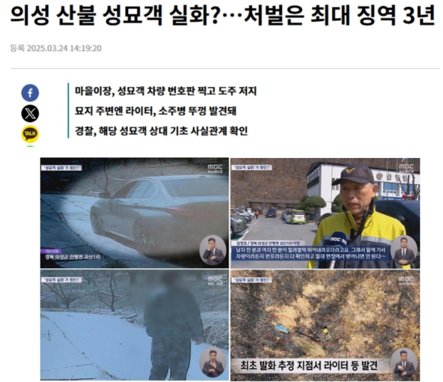 2025 의성 산불 원인과 현재 상황 총정리! (+산불 벌금 과태료 처벌기즌)