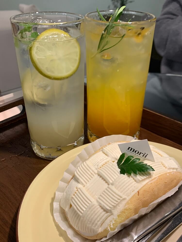 모히또, 패션후르츠칵테일, 애플시나몬 폴딩케이크