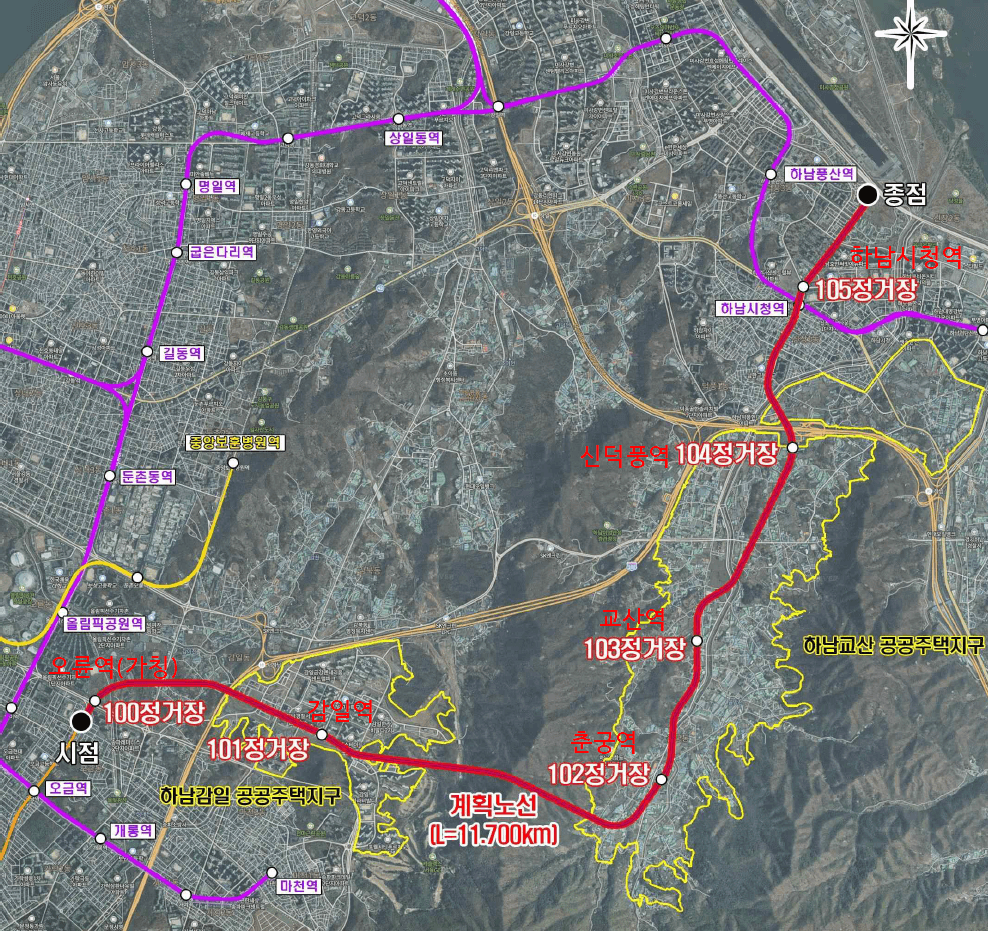 송파하남선 기본계획