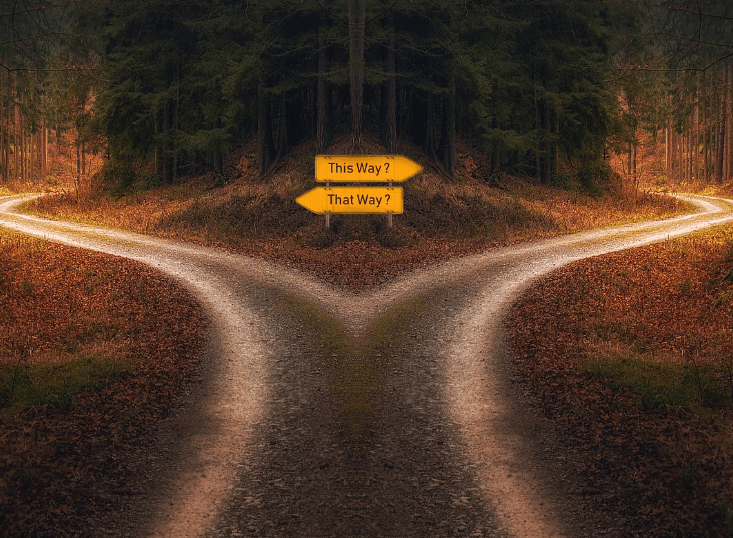 인생은 선택의 연속, 올바른 선택을 향해 나아가자.