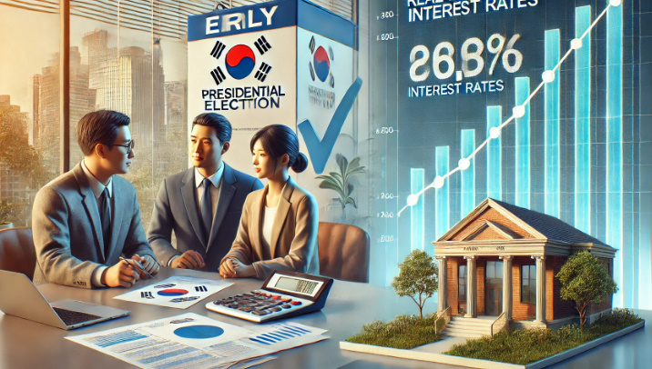 조기 대선과 부동산 대출을 둘러싼 금리의 상관관계 관련 이미지