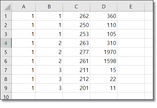 엑셀 - 셀 - 텍스트 - 나누기
