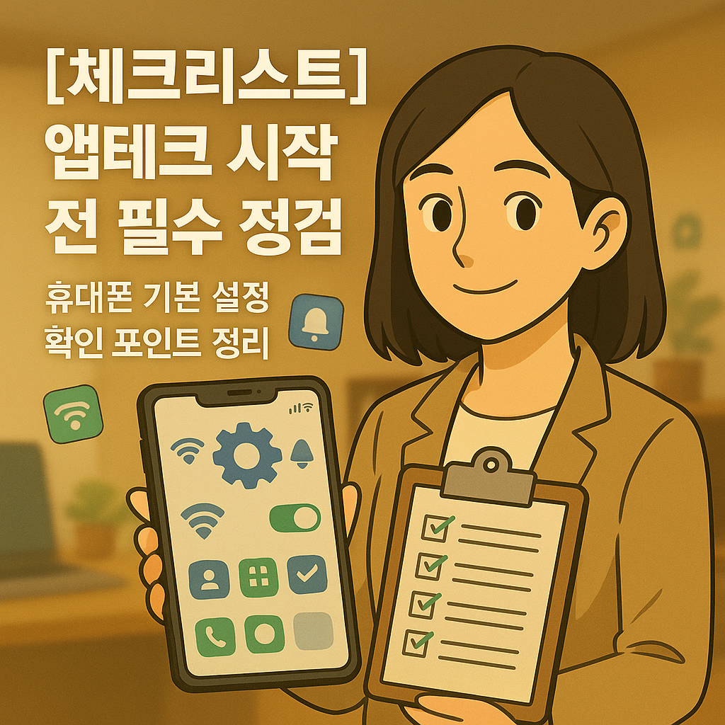 [체크리스트] 앱테크 시작 전 필수 점검 ｜ 휴대폰 기본 설정 확인 포인트 정리
