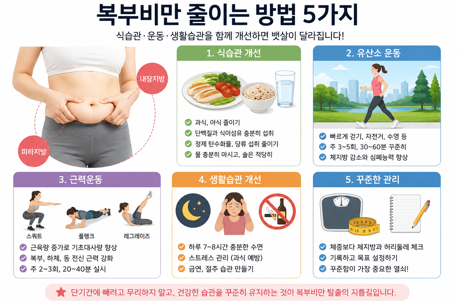 복부비만 줄이는 방법 관련 자료