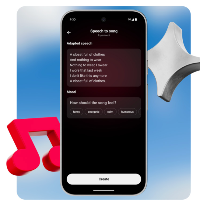 Speech to Song: 대화를 캐치한 사운드트랙으로