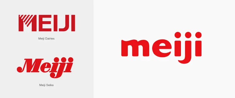 Meiji logo design history