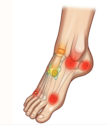 발바닥 통증 부위별 의심 질환