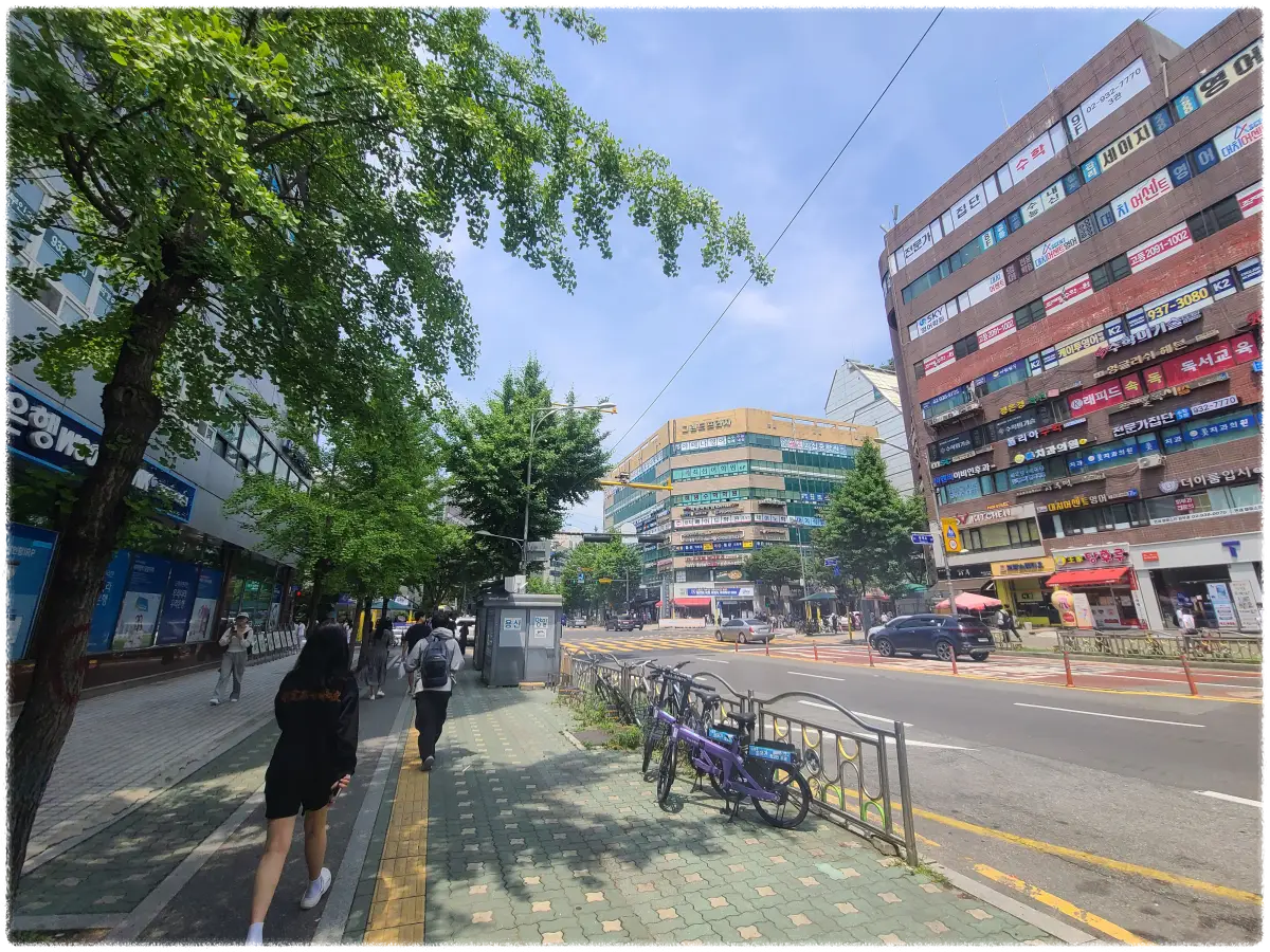 노원구-중계동-학원가의-모습