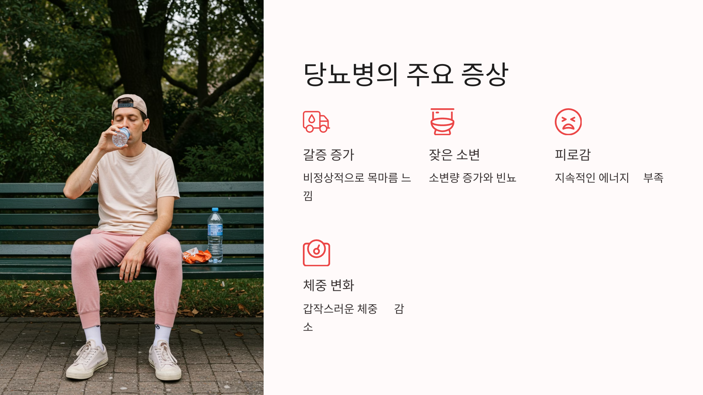 당뇨병의 주요 증상