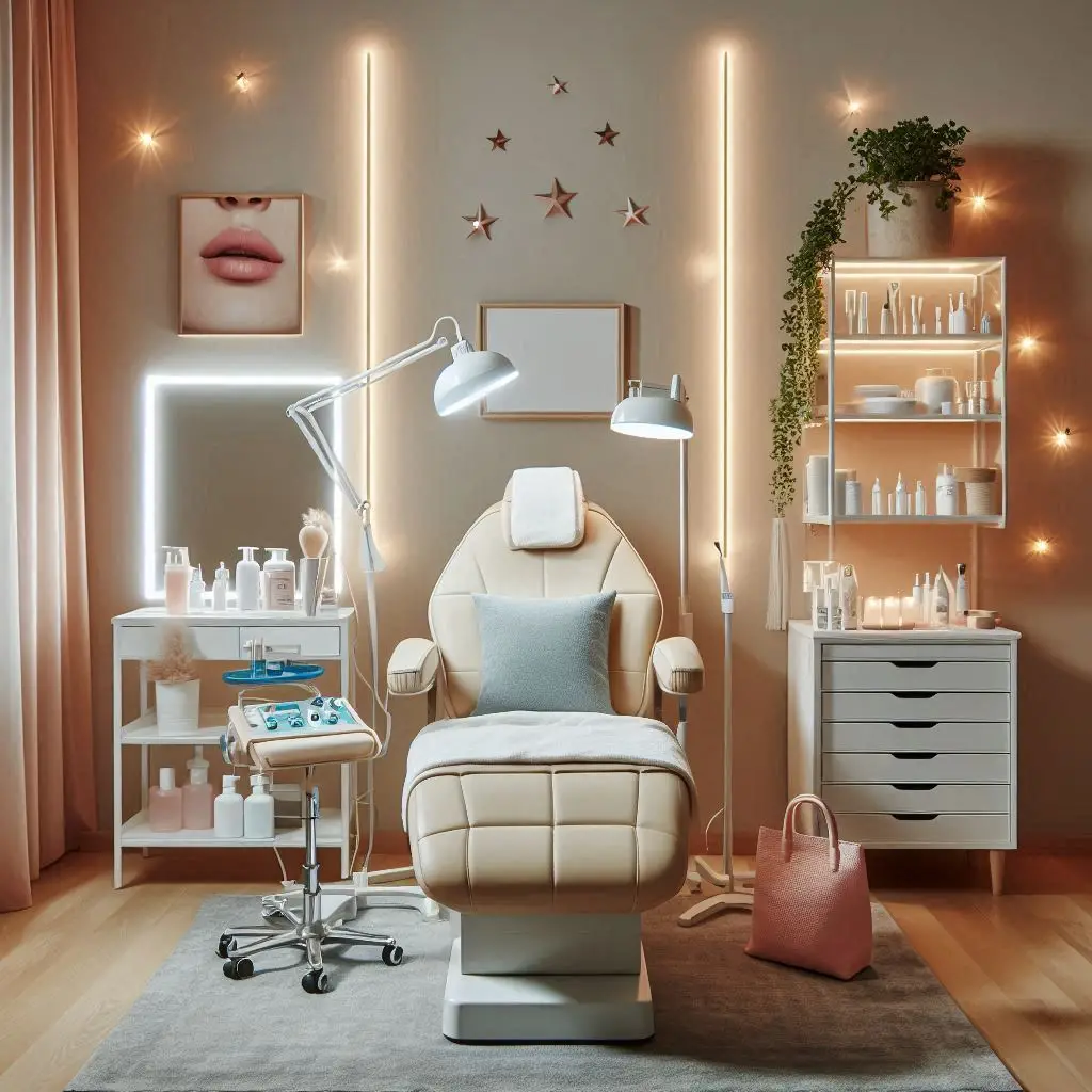 피부,체형관리 샵 배경