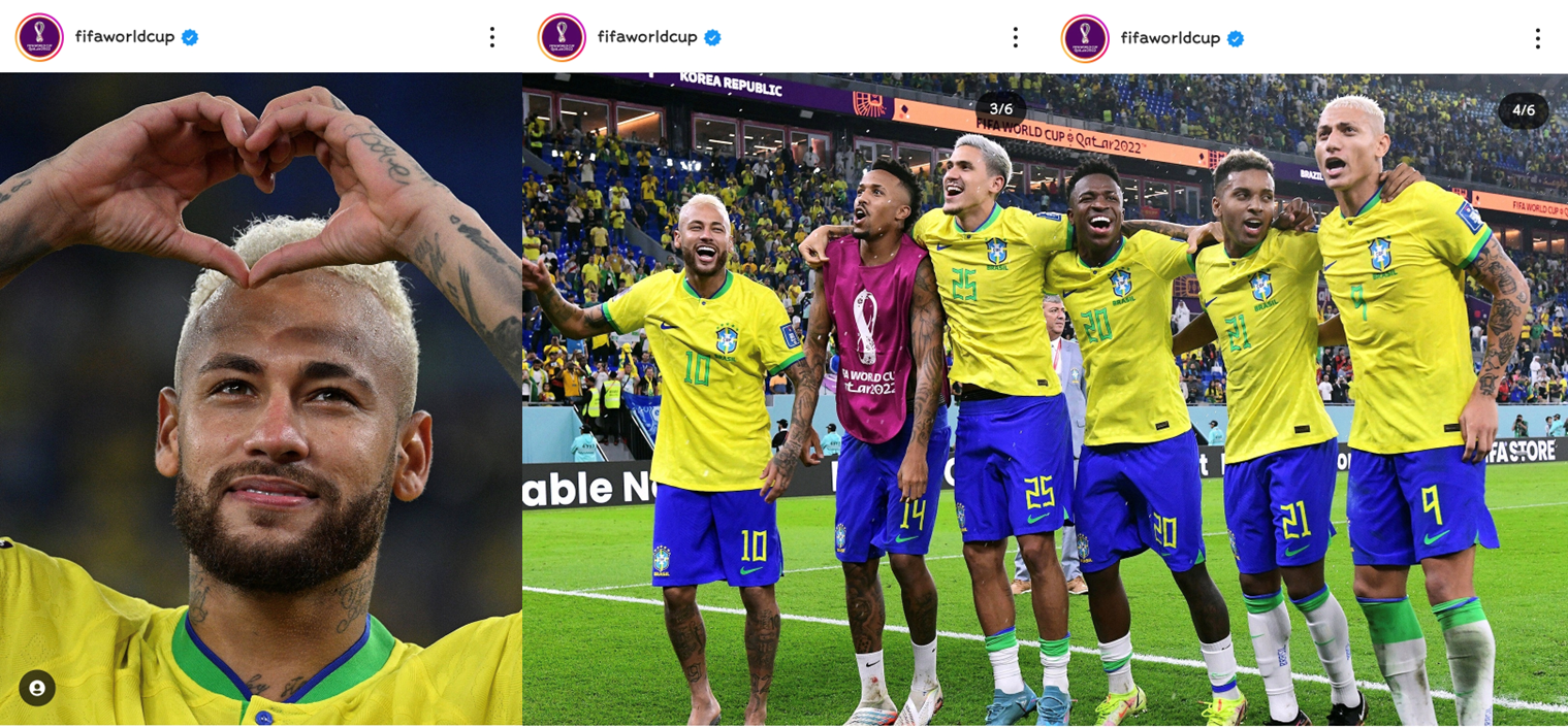 FIFA Worldcup 공식 SNS 브라질 8강 진출