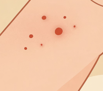 피부에 붉은 반점이 생기는 이유