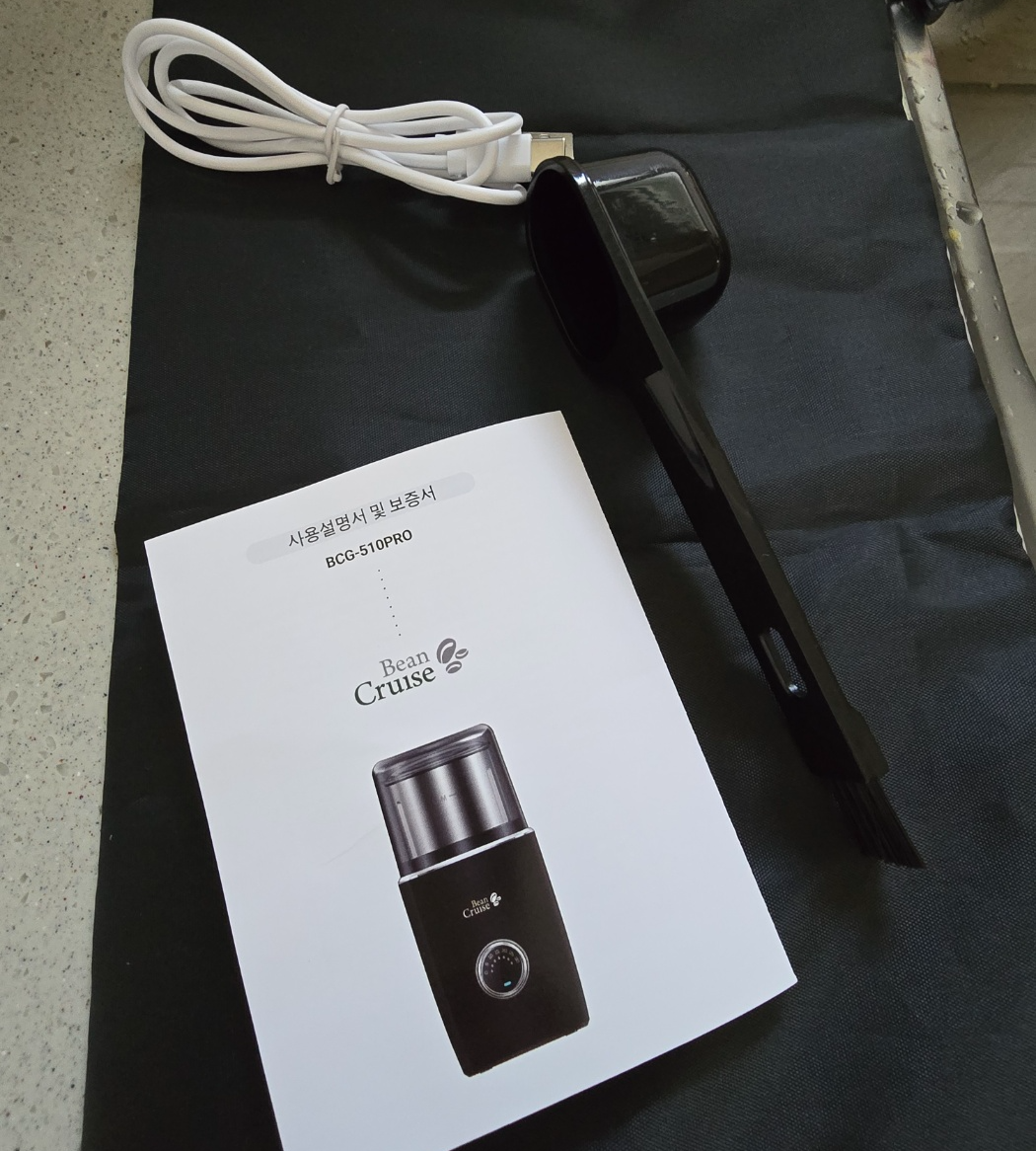 설명서 충전선 원두스푼 파우치