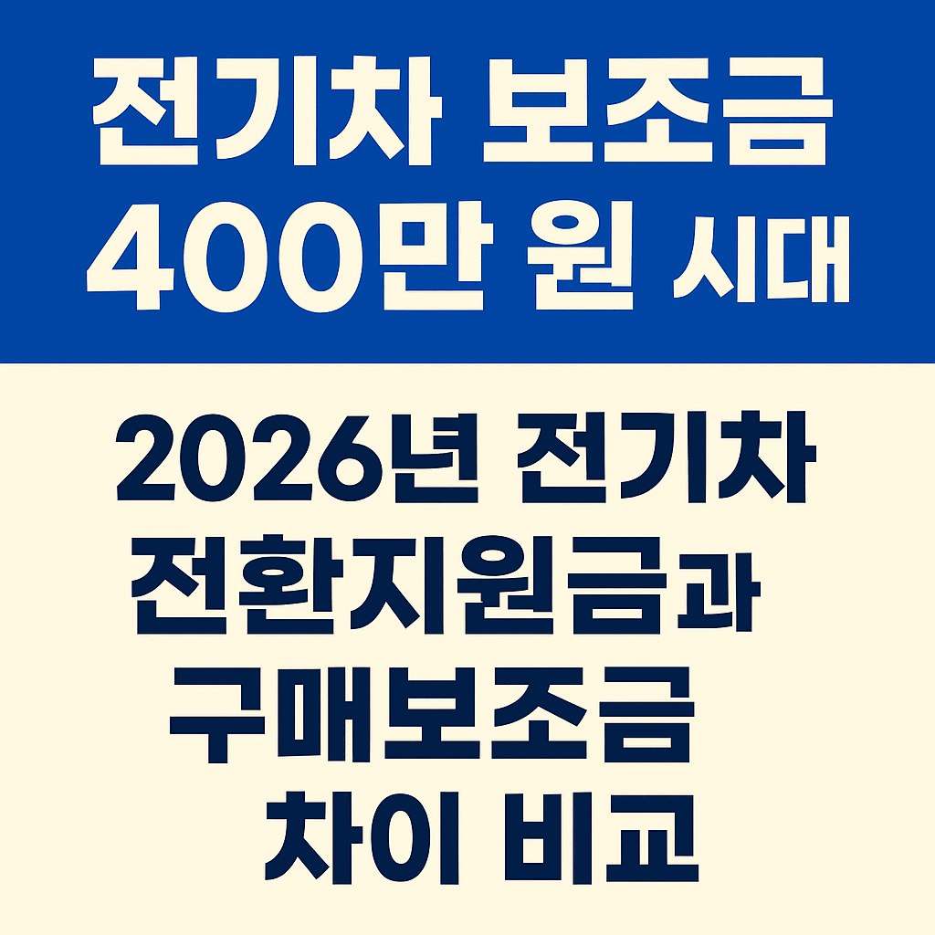 전기차 전환지원금 구매보조금