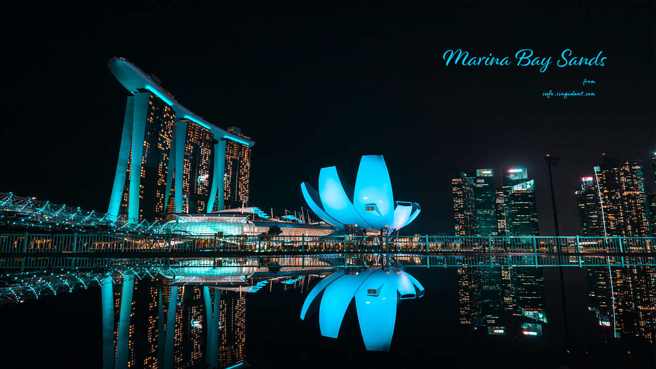 12 싱가포르 C - Marina Bay Sands 도시야경배경화면