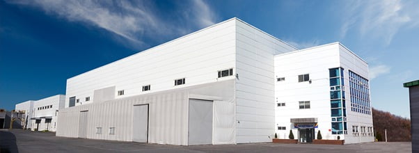 롯데엔지니어링플라스틱 예산 제1공장 전경.