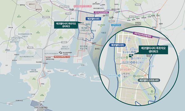 에코델타시티 푸르지오 센터파크 입지