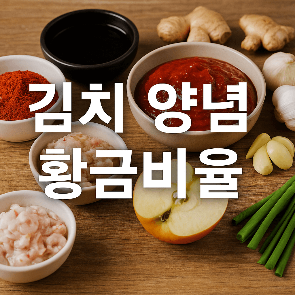 김치 양념 황금 비율 - 사진