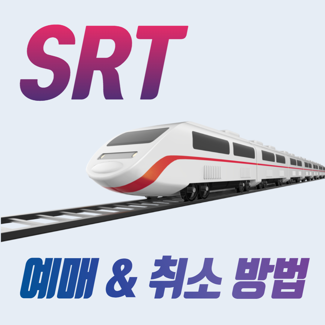 srt 예매 취소 수수료 확인 방법