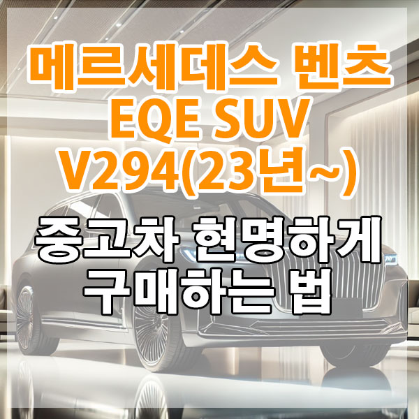 메르세데스 벤츠 EQE SUV V294(23년~) 중고차 현명하게 구매하는 법