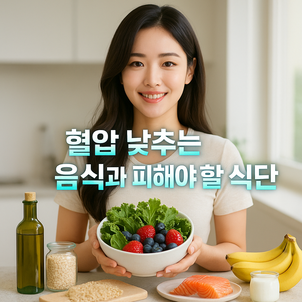 혈압 낮추는 음식과 피해야 할 식단 총정리