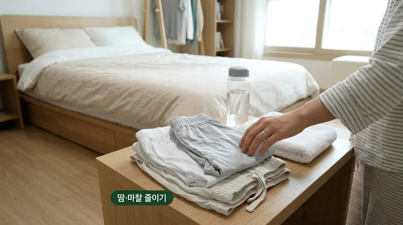 땀 마찰 속옷 자극 설명 이미지