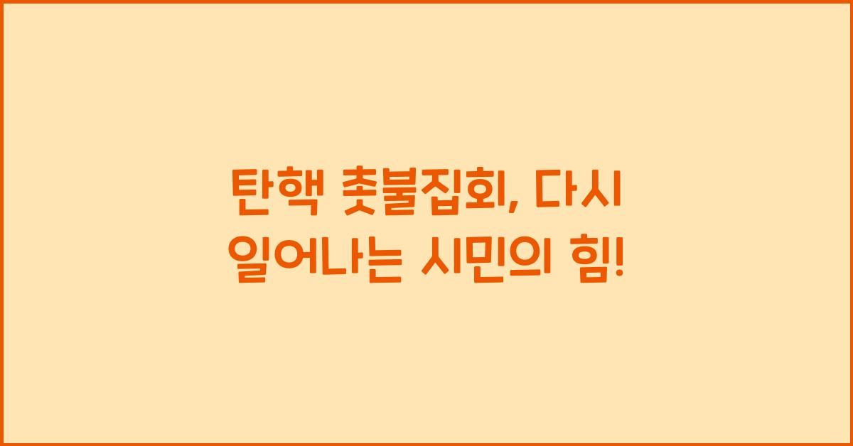 탄핵 촛불집회