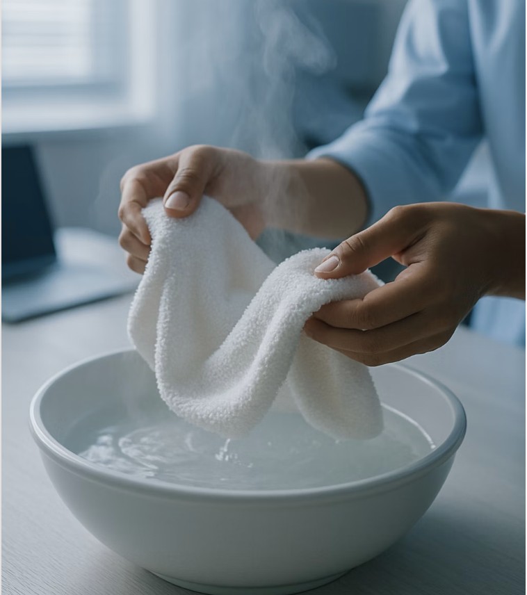 감기로 인한 꽉 막힘, 따뜻함이 약