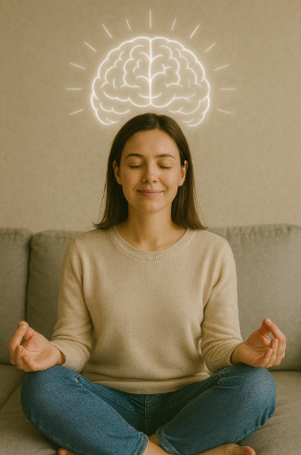 두통 없는 아침,명상과 감각 안정 루틴 이미지