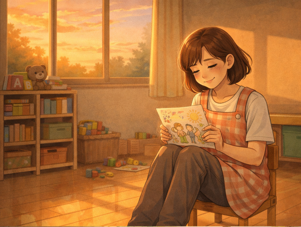 어린이집 교사 일러스트