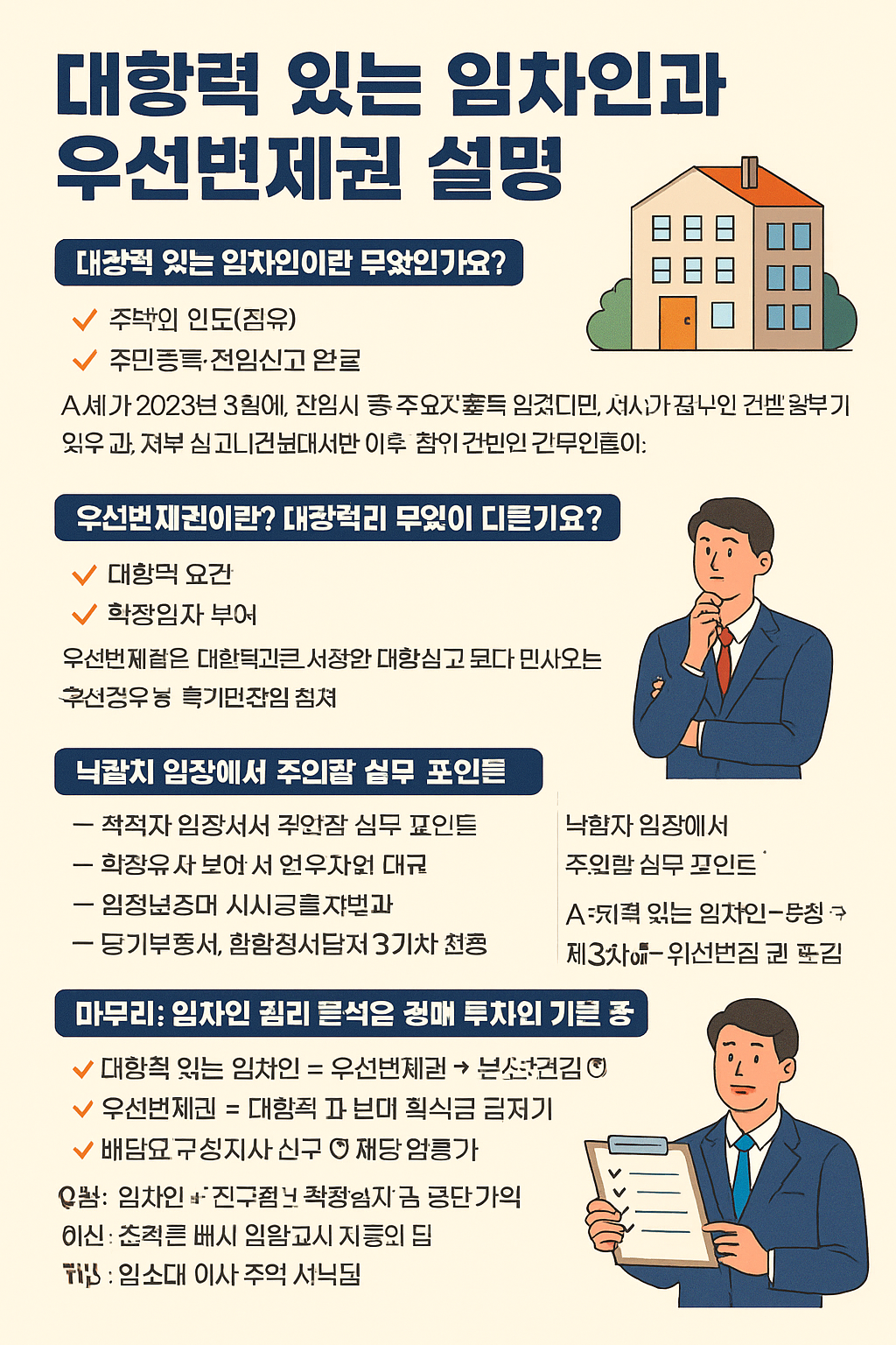 대항력 있는 임차인과 우선변제권 설명