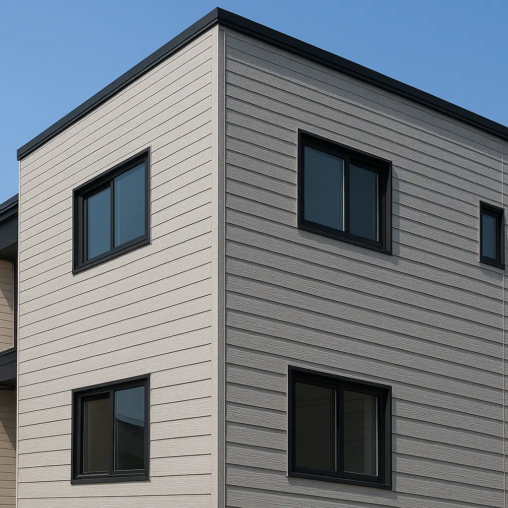 완성된 세라믹사이딩 외벽 (모던 스타일)