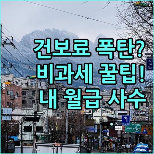 직장인 건강보험료 정산 금액 줄이는 ..