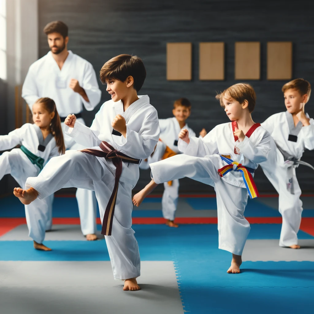 성장기 유아 스포츠 관련 사진(태권도)
