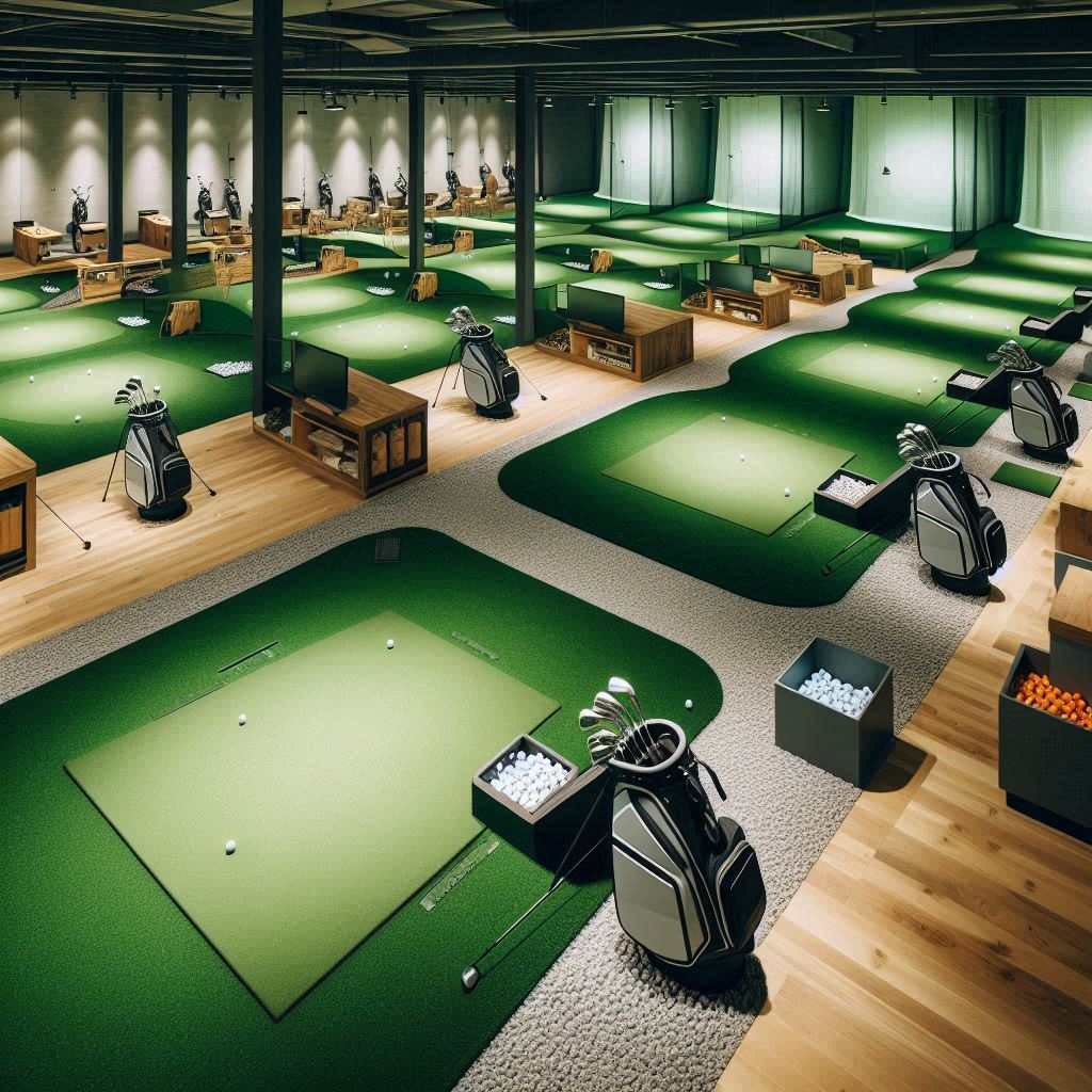 실내골프연습장 배경