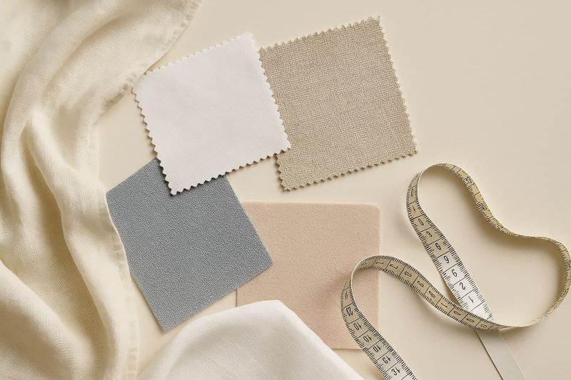 커튼, 소파, 침구에 사용되는 다양한 홈 데코 원단