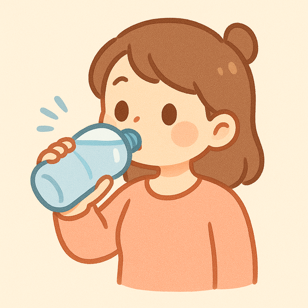 물 마시는 사람