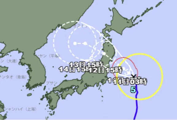 2024년 난카이 대지진 + 5호 태풍