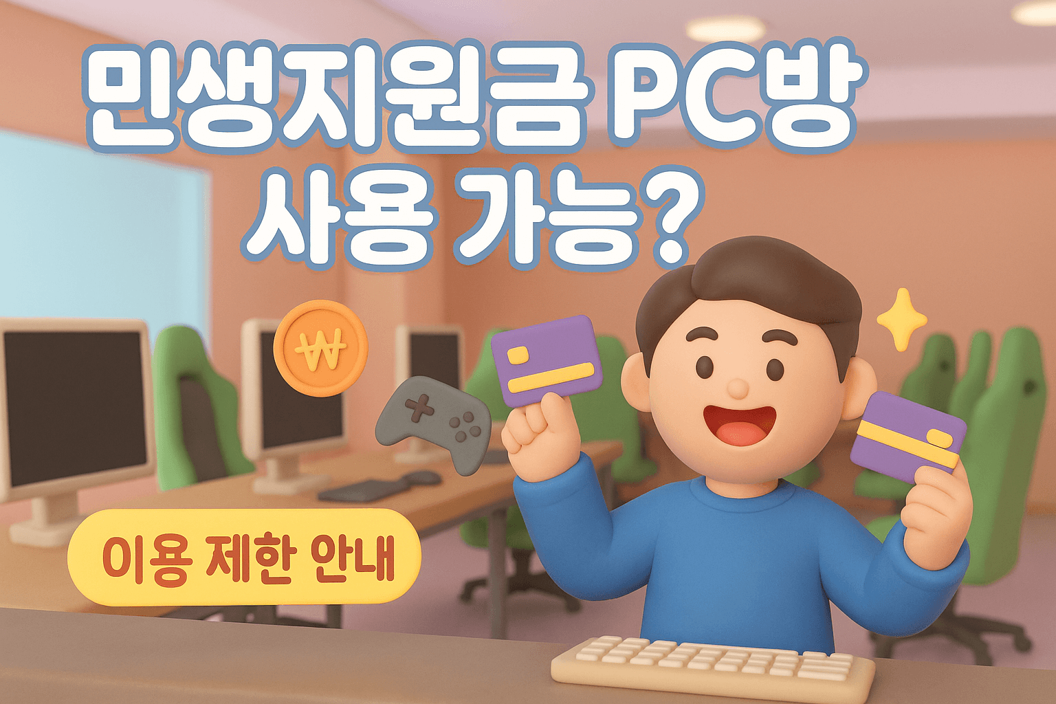 민생지원금 피시방 PC방 사용 가능할까?