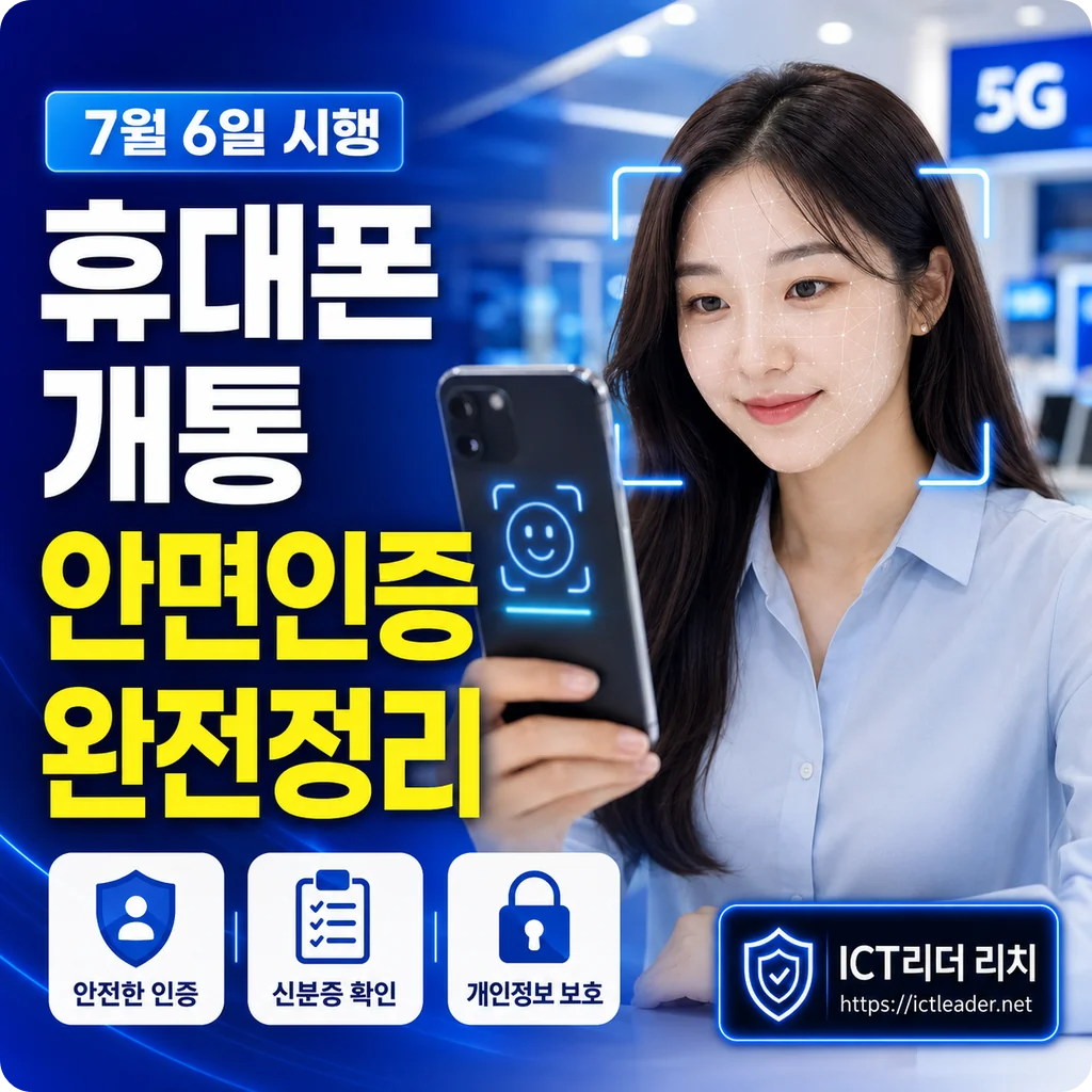 휴대폰 개통 안면인증 완전정리 대표 썸네일
