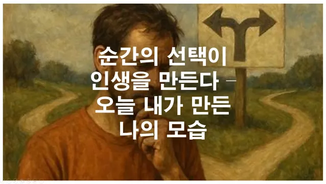 순간의 선택이 인생을 만든다 &ndash; 오늘 내가 만든 나의 모습