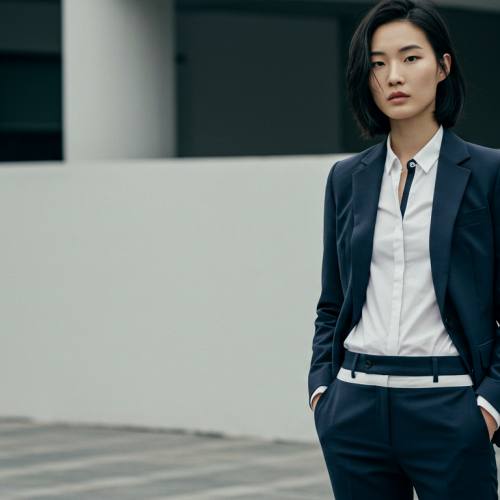 독립성 강한 이미지의 아시아 여성 사진
