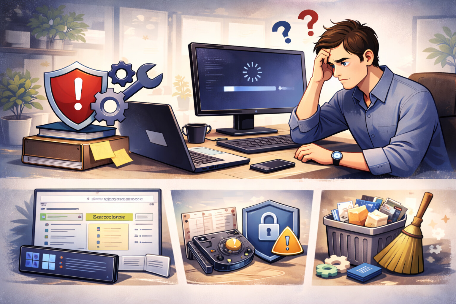 프로그램 실행 시 화면 안 뜨고 백그라운드만 도는 이유와 해결 방법