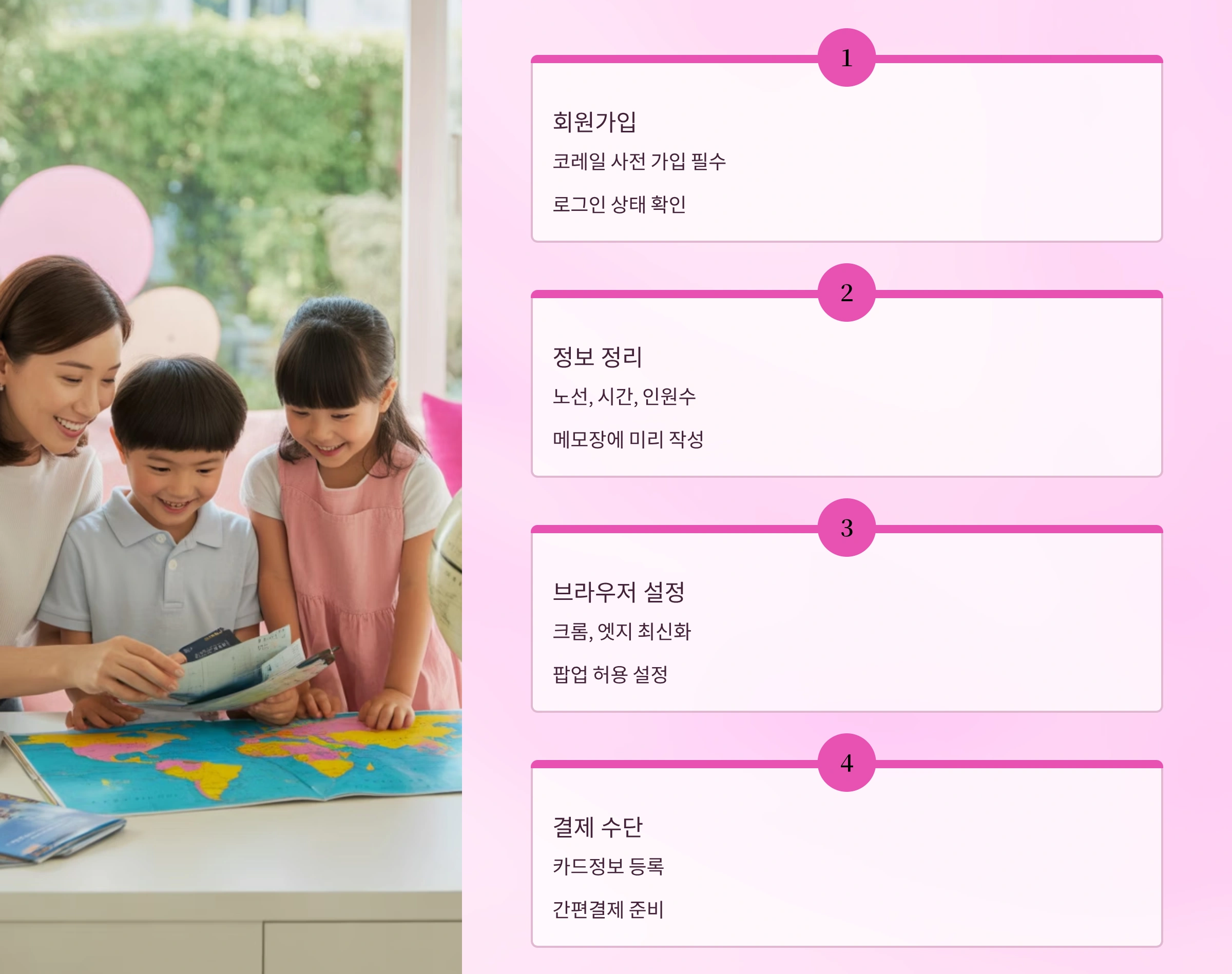 예매 전 준비 사항