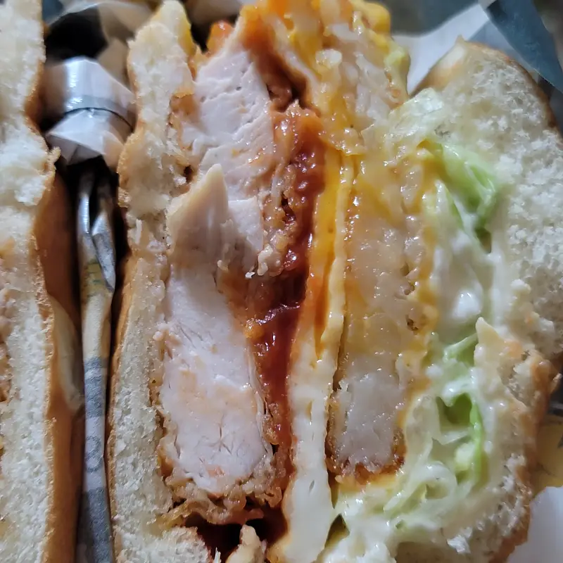 kfc-에그타워버거-단면-확대-사진